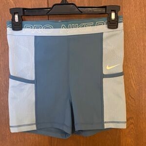 Nike Pro Light Blue Training Shorts